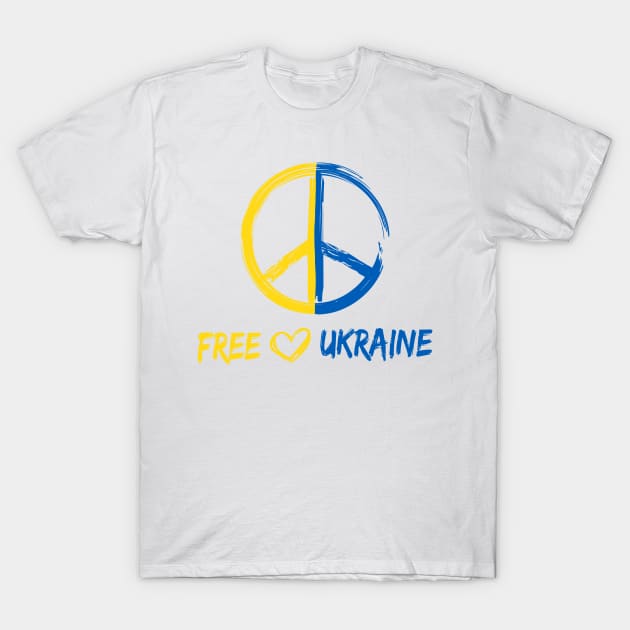 Free Ukraine T-Shirt by arkitekta